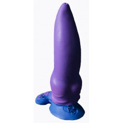 Фиолетовый фаллоимитатор "Зорг small" - 21 см.